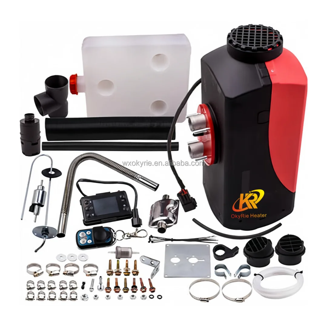 OkyRie Universal 12v 24v 220v Oil Air Diesel Fuel Water Heater 2kw 5kw 8kw Truck Parts Cab Air Diesel Parking Heater