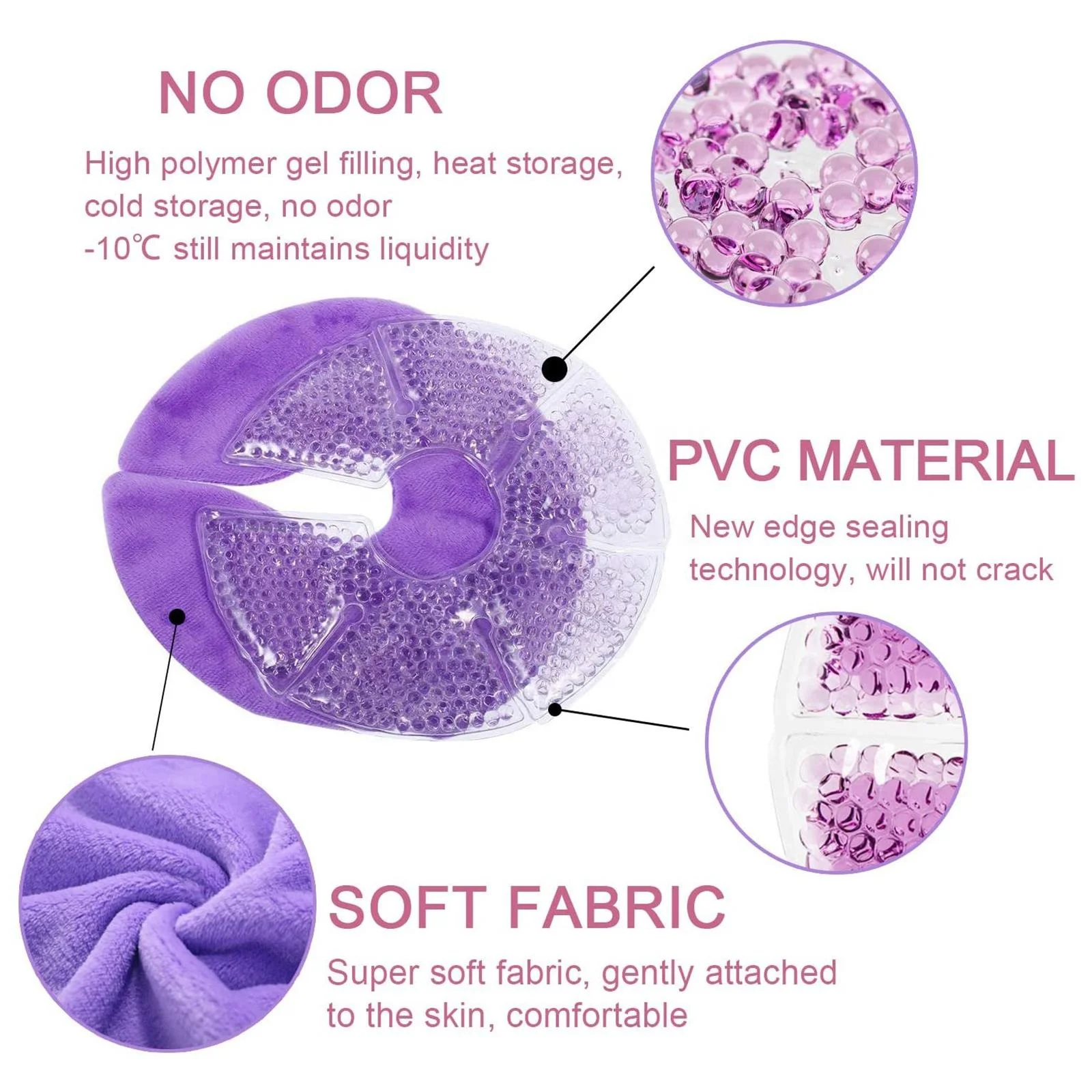 Trending Products 2023 New Arrivals Pregnant Women Postpartum Breast Care Pad Hot Cold Compress Pad Breast Soothing Ice Packs