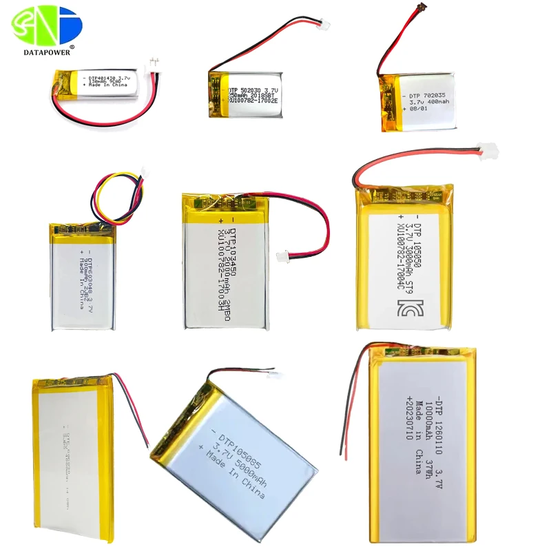Пользовательская емкость литиевая батарея 3 7 V 501230 li полимерная