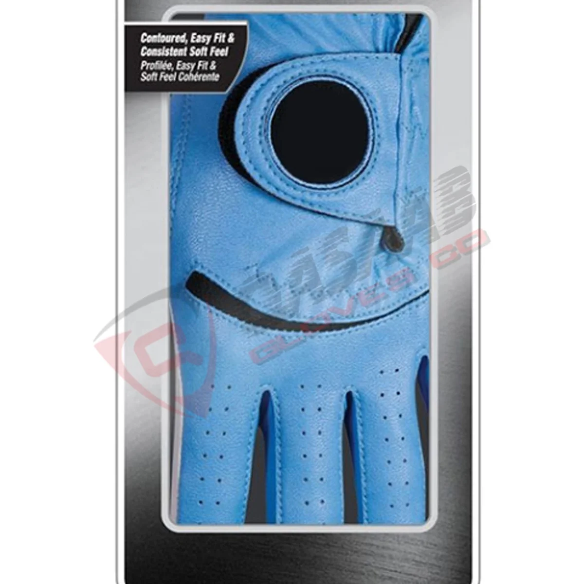 High Quality Orange-Color Soft-Genuine Pu Leather Breathable Non-slip Men Left-Hand Driving Working Golf Gloves