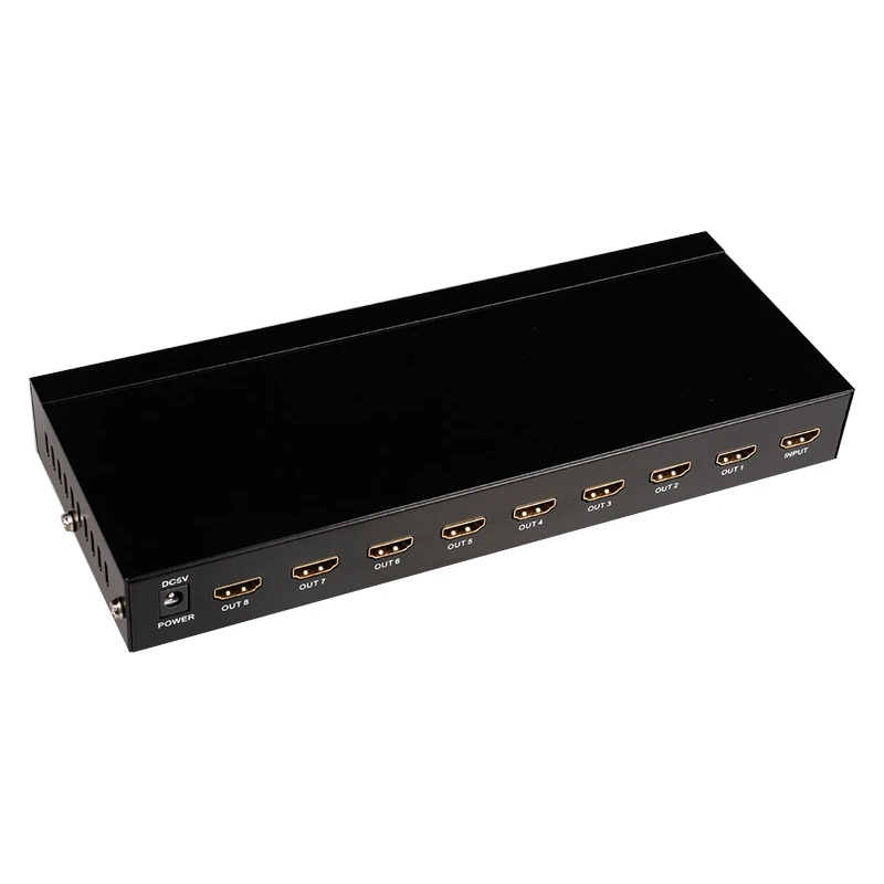 mt-viki 2.0 4k 60hz 8 way 1 in 8 out hdmi splitter 1x8