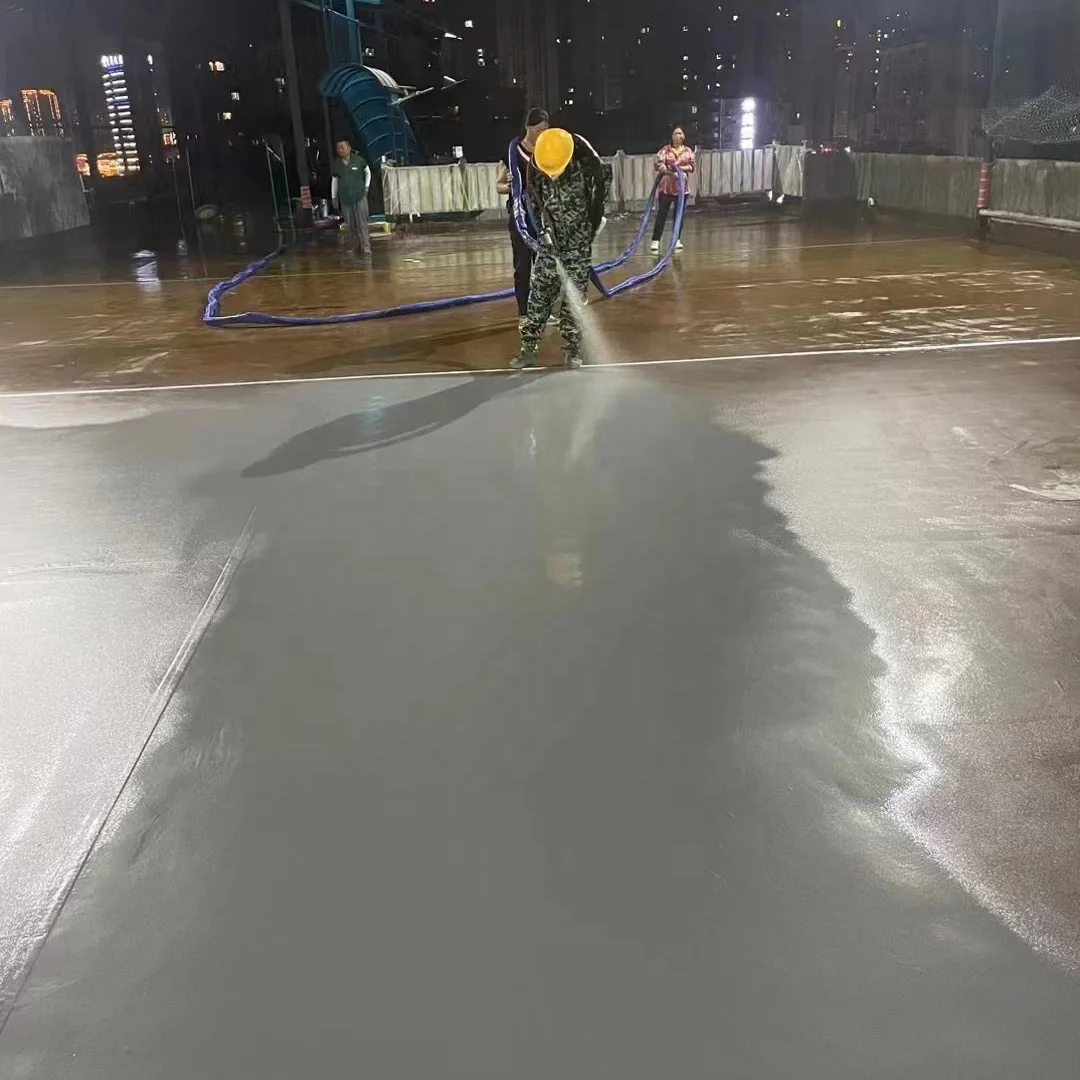 Eco-friendly Two Component Polyurea Waterproof Coating For Basketball Court