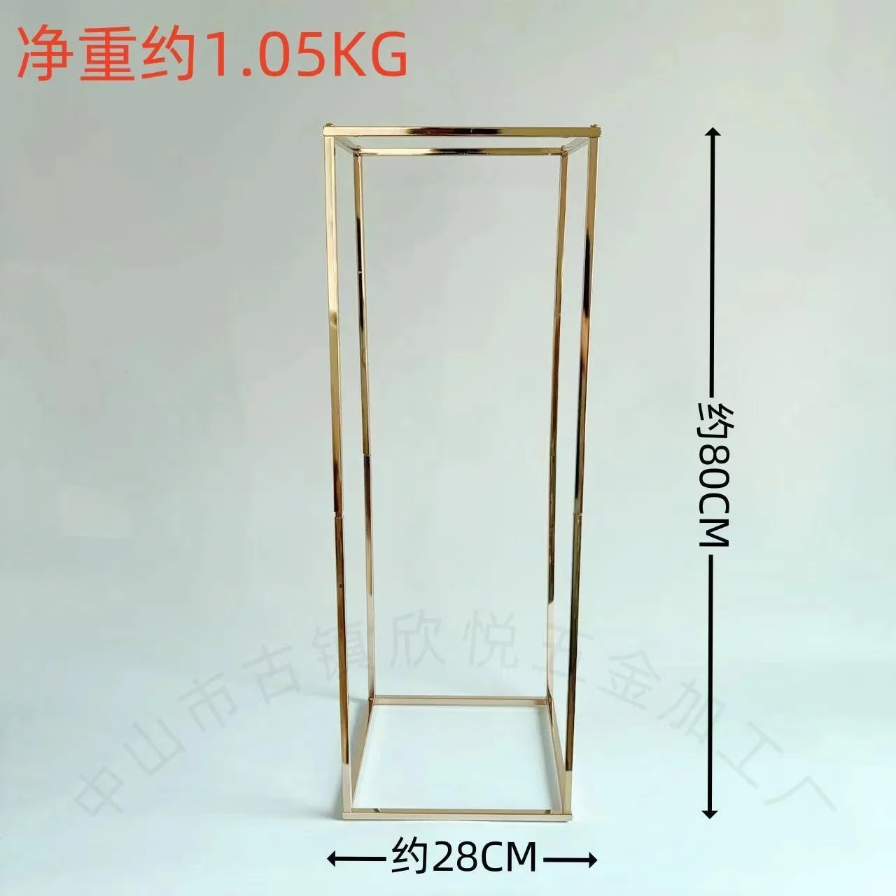 Wholesale column vase wedding center decoration rectangular geometric flower stand for wedding decoration event Home Party