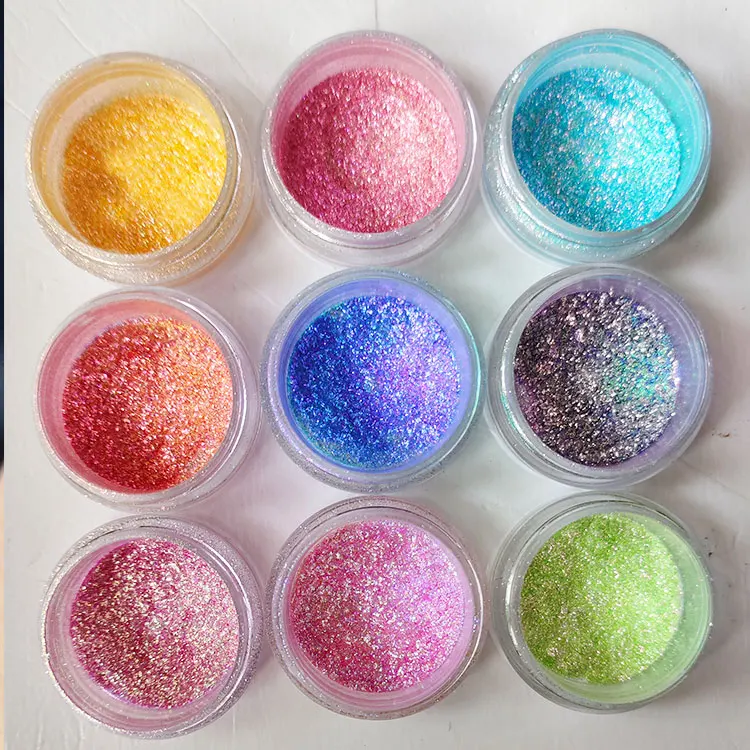 Brand MCESS FREE SAMPLES chameleon multichrome loose glittery eyeshadow lip gloss makeup cosmetics pigments