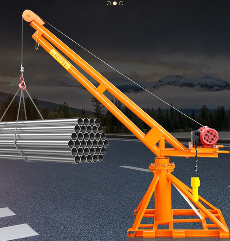 outdoor mini lifting portable crane/small lift crane for construction