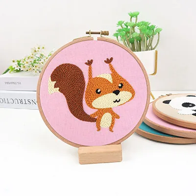 High Quality Embroidery Frame With Stand Diy Cross Stitch Embroidery Kanvas Embroidery Stand Wooden Cross Stitch