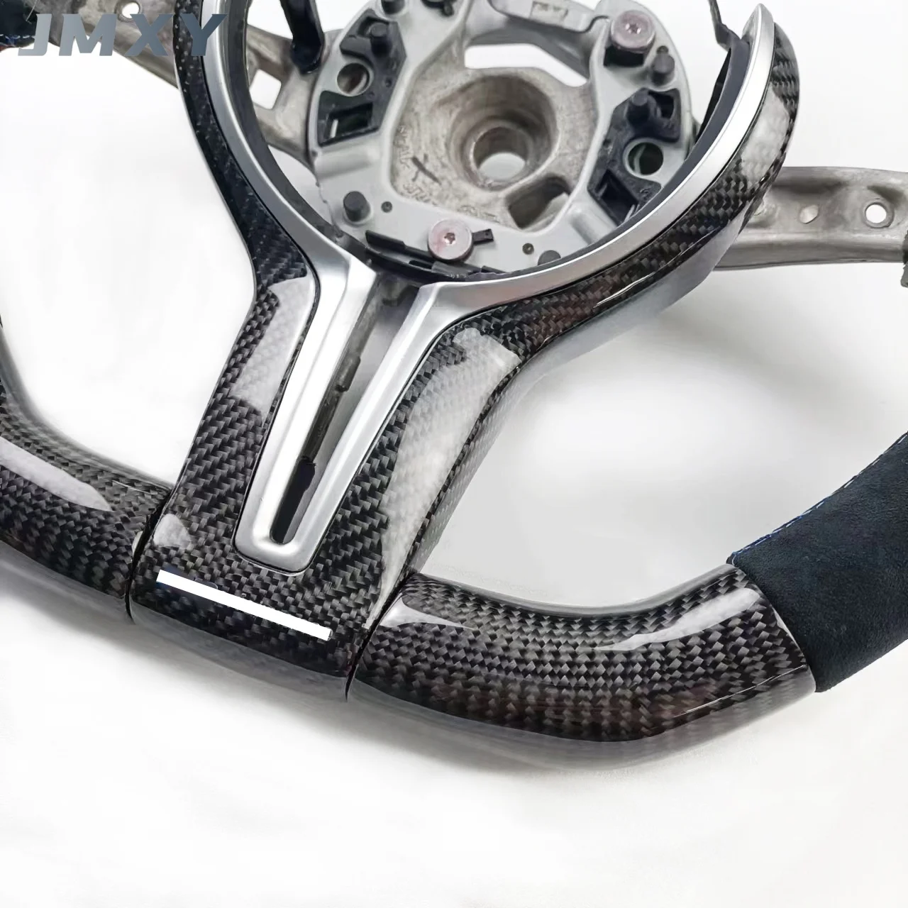 For BMW F10 F30 F15 customized new flat-bottomed sports carbon fiber car steering wheel