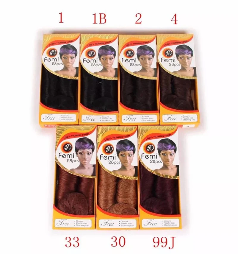 
Wholesale Indian hair 27 28 pieces femi human hair weaving with closure and stocking femi hair collection 3