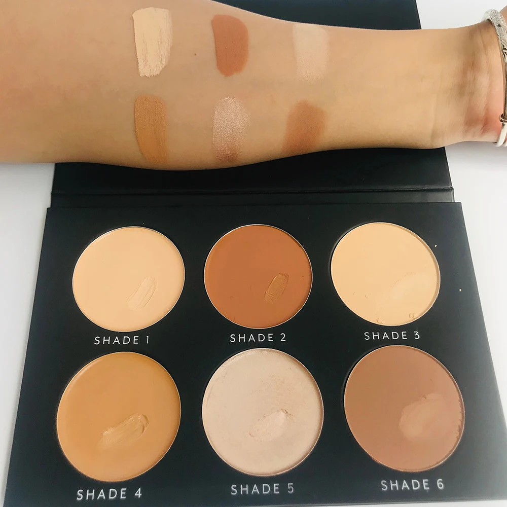 6 color concealer Customize concealer pallette Make Your Own Quality Waterproof concealer Cream