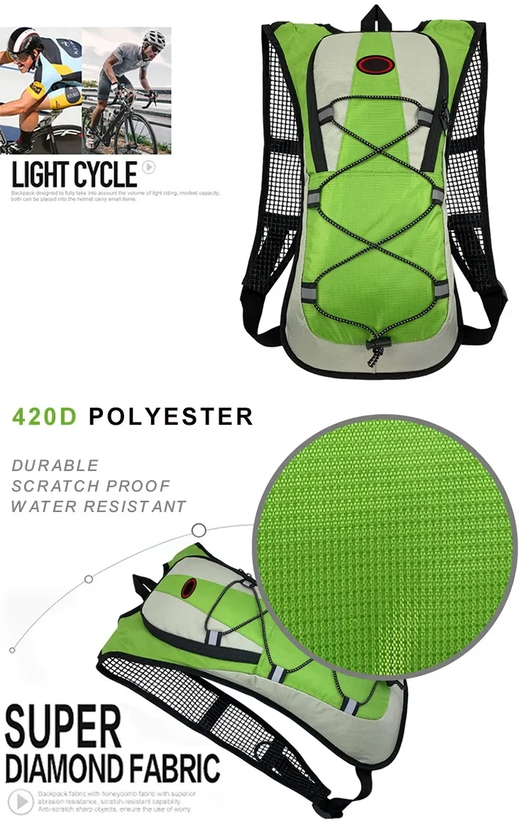 2023 Running Cycling Hydration Pack Backpack 5L Fashion Camping Water Bladder Camel Hiking Bag