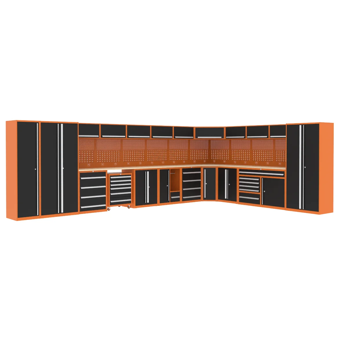 JZD factory heavy duty Steel modular garage equipment storage workbench For Workshop workplace tool box roller cabinet