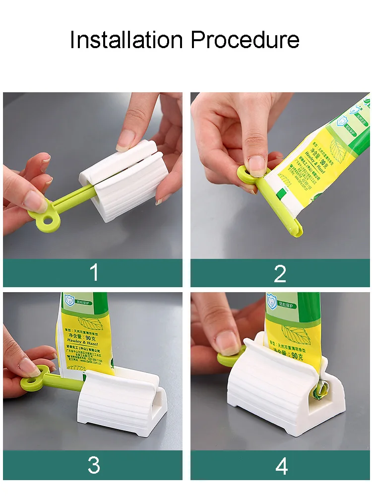 Manual toothpaste squeezer Bathroom cleanser squeezer Plastic Toothpaste clip