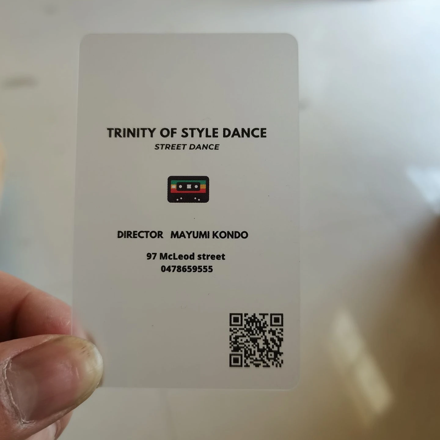 DU transaprent pvc plastic tailor made cards