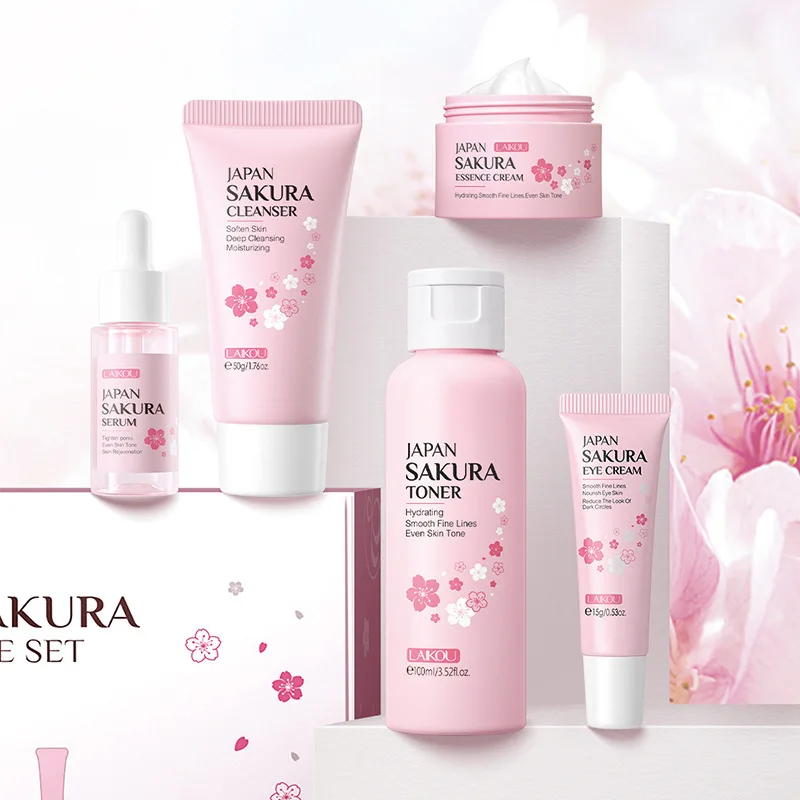 Brightening moisturizing hydrating skin lightening products 5pcs skin care set face care for women