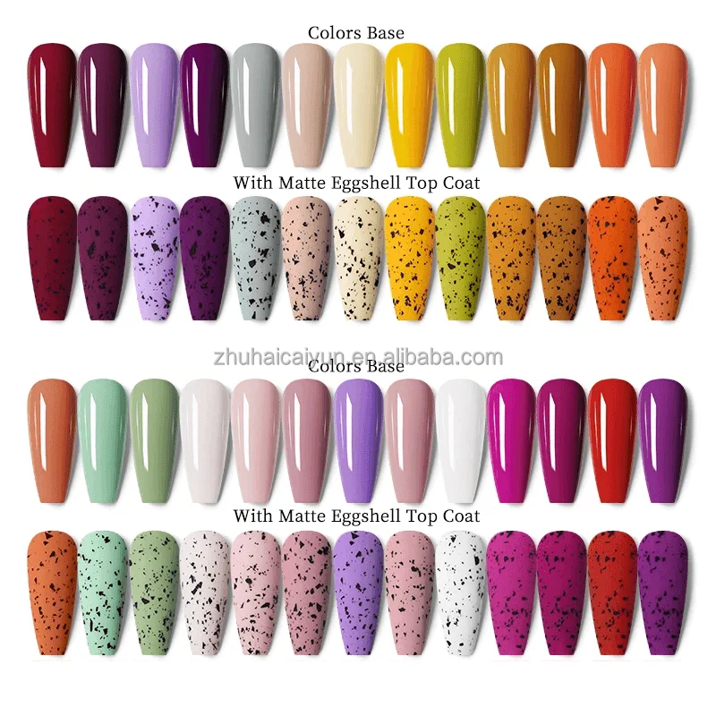 Soak Off 15ml Non-toxic Clear OEM ODM Spots Eggshell Top Coat UV Gel Nail Polish