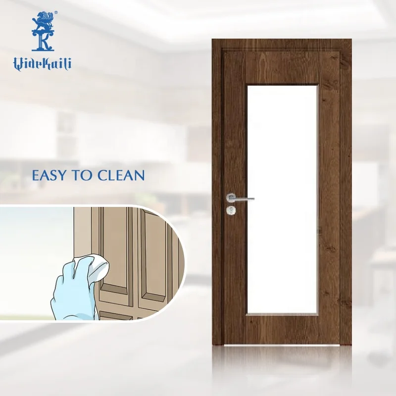 Modern Interior Easy To Clean Fireproof Kitchen Glass Entrance Design Doors