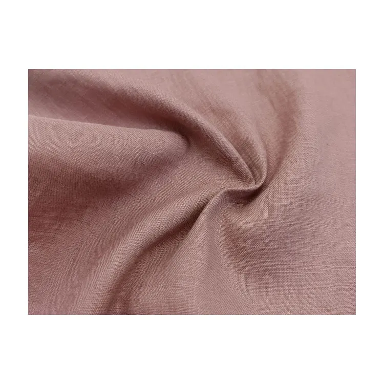 MIZUDA TEXTILE Woven 100% Linen Fabric 17*17 52*54 DYED Airo Washing Custom Free Sample