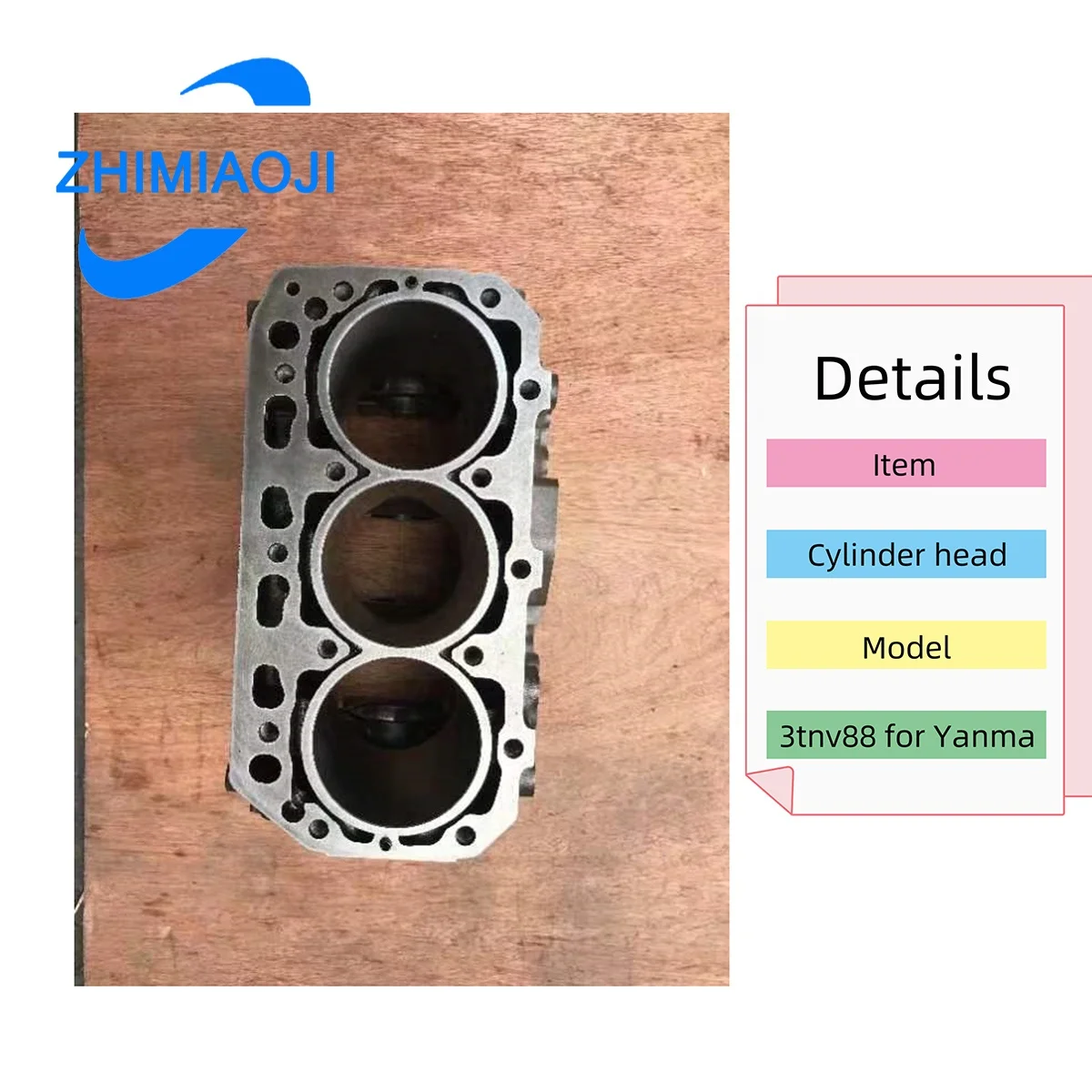 CSJHPSS 3TNV88 Cylinder Head Block Assembly for New Yanmar Engine Assy Construction Machinery Parts