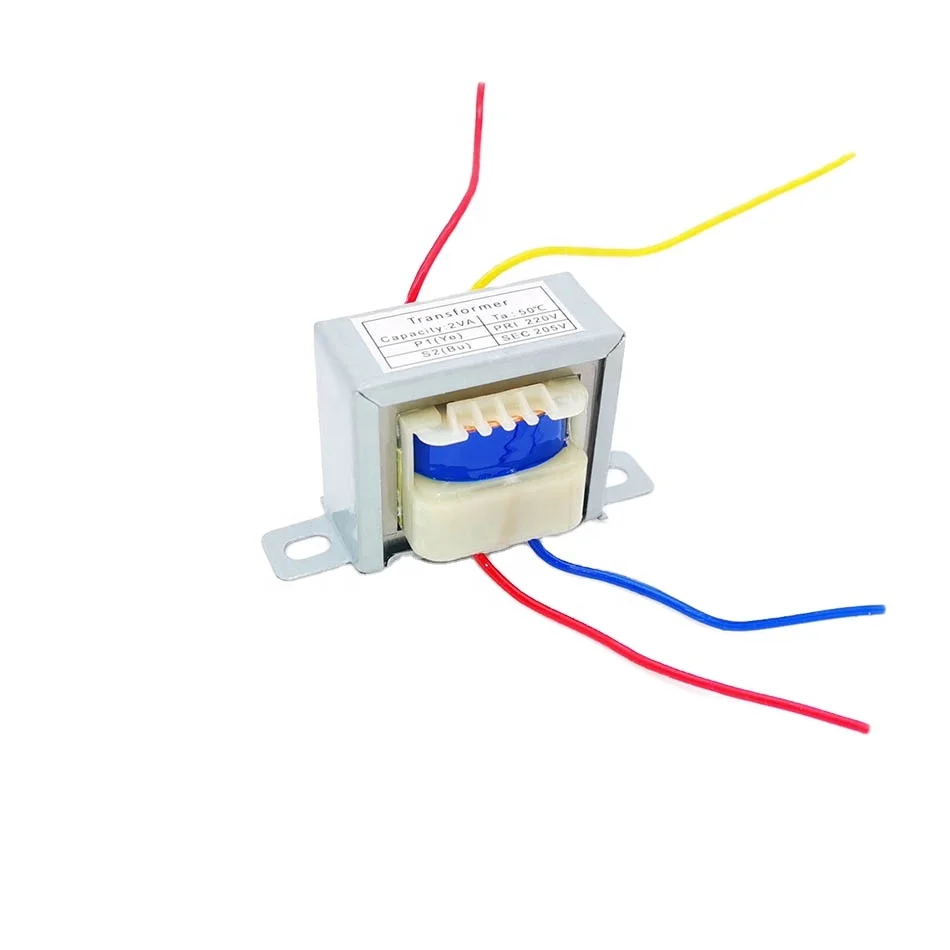 Customized 220V to 205V 2VA EI28  Low Frequency copper Power  Transformer
