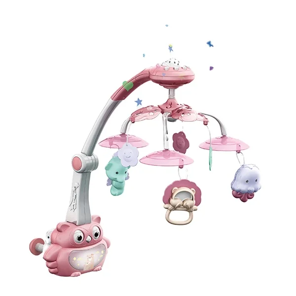 Многофункциональный погремушка для детской кроватки с дистанционным управлением музыкальная подвесная Мобильная музыкальные игрушки