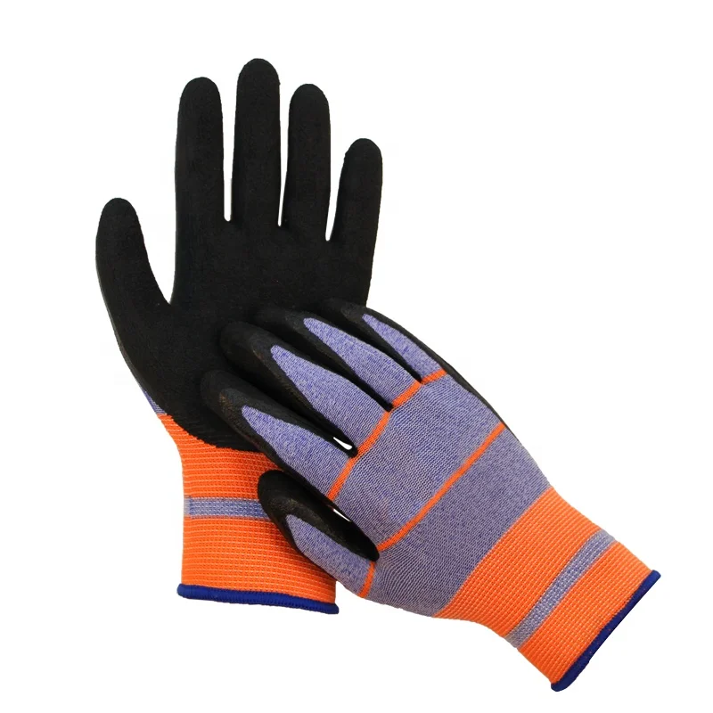 Wholesale Protective hand anti slip exam heavy duty latex coated work gloves for industrial