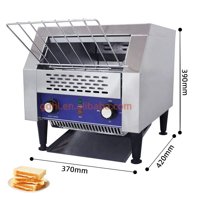 Restaurant Hotel Commercial Toaster And Bread Machine Electric Automatic Bread Conveyor Belt Toaster