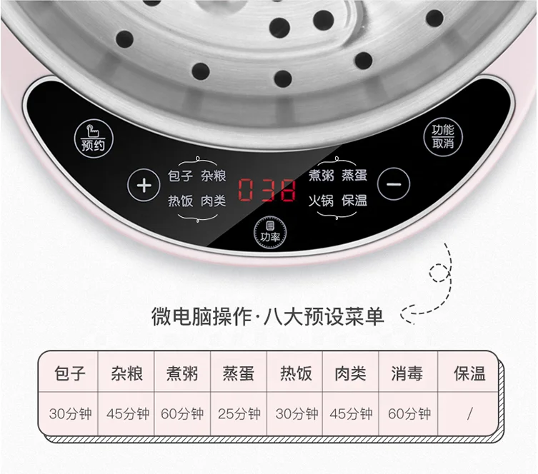 Amazon горячие продажи из нержавеющей стали 3 слоя мини электрический распаровщик еды по назначению мульти-Функциональные электрические пароварки горшок