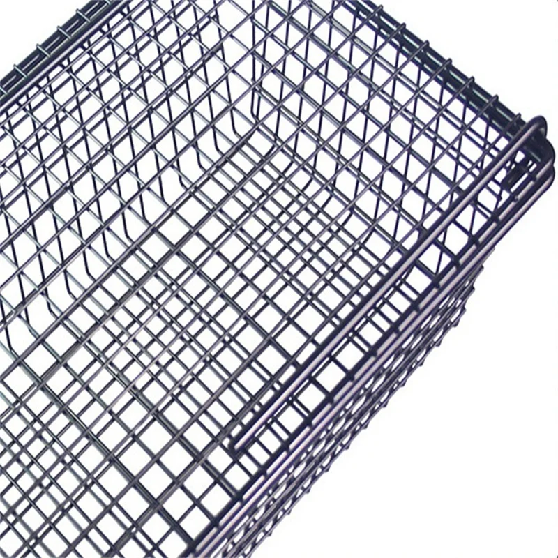 Foldable Square Grilled Fish Net Clip Multifunctional Barbecue Fish Net Directly Supplied Heavy Duty Barbecue Basket Grilling