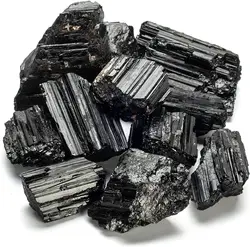 Black Tourmaline Bundle with Calming Purification Energy Turmalina Negra Schorl Reiki Healing Crystal for Protection Security