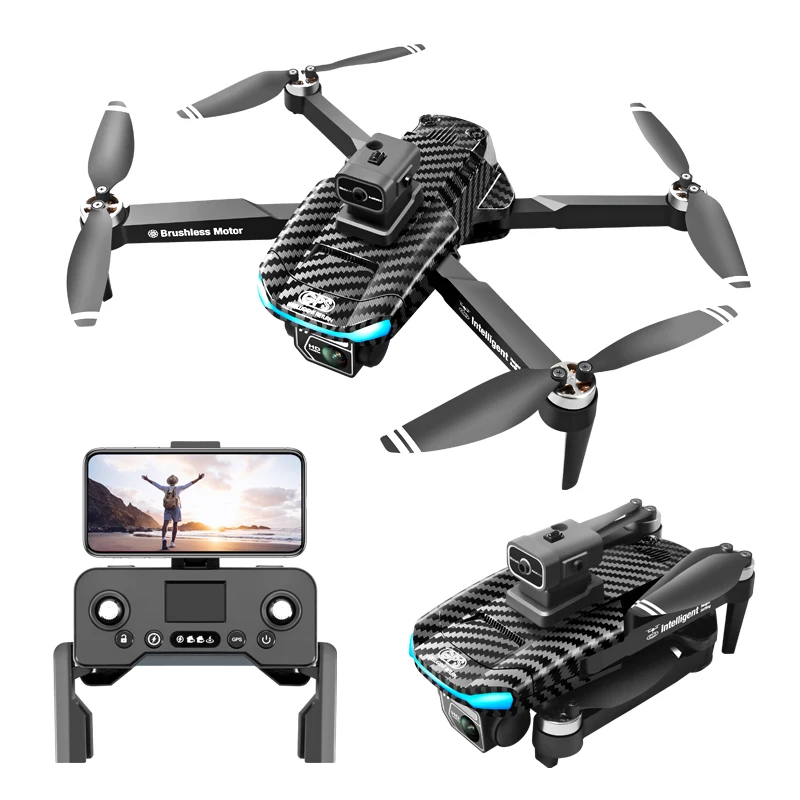 V2A Профессиональный 1080P GPS RC Drone 5G WIFI мини Квадрокоптер 360 предотвращения препятствий пульт дистанционного управления бесщеточный двигатель пластик
