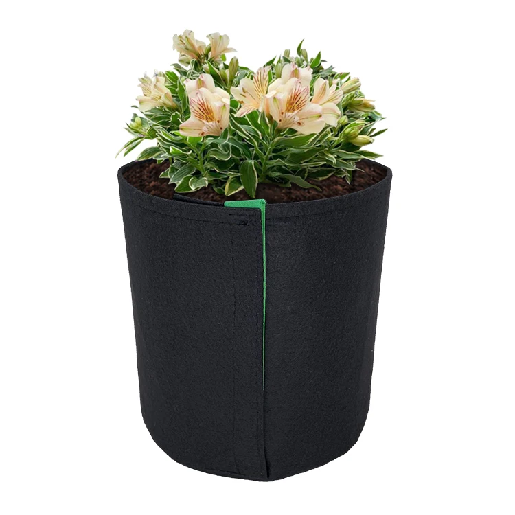 Felt fabric Non Woven Black Grow Bag Planter Potato Spud Tomato Growbag Plant Pot Velcroes Grow Bags for planting vegetables