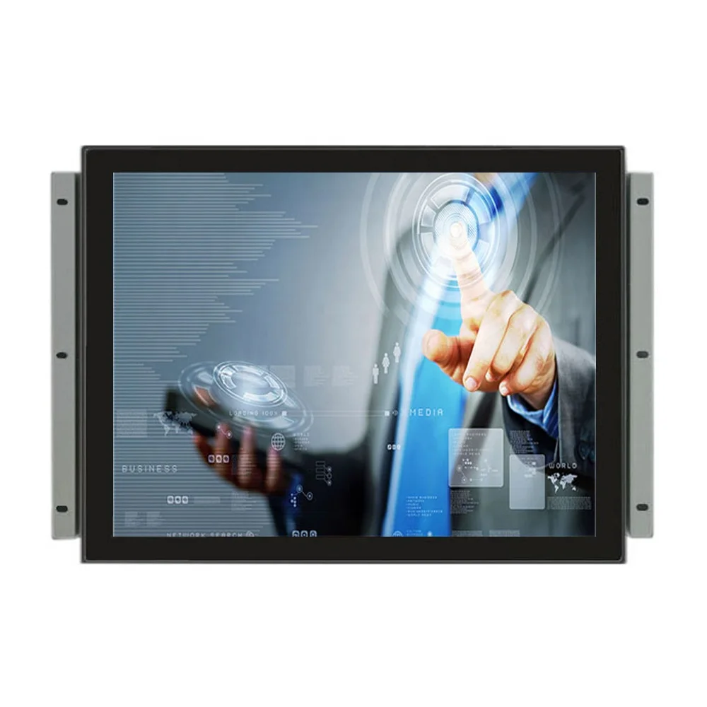 13.3 inch industrial open frame flush mount touch screen monitor