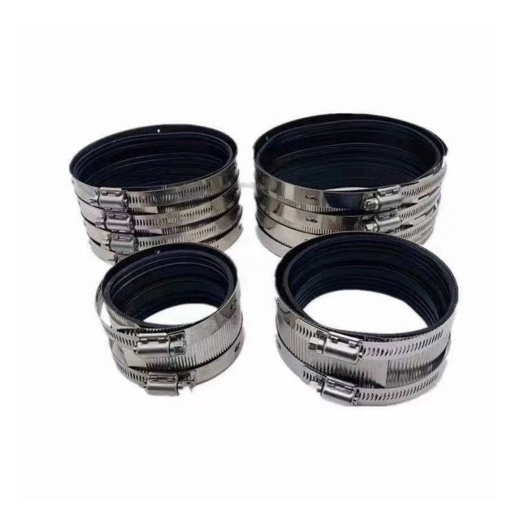 Low Price Rubber Flexible Pipe Repair Joints Fittings Couplings Cast Iron Hose Clamp