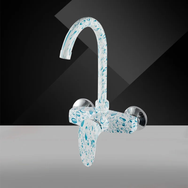 good price marble color plastic faucet ABS material faucet cold and hot water mixed faucet