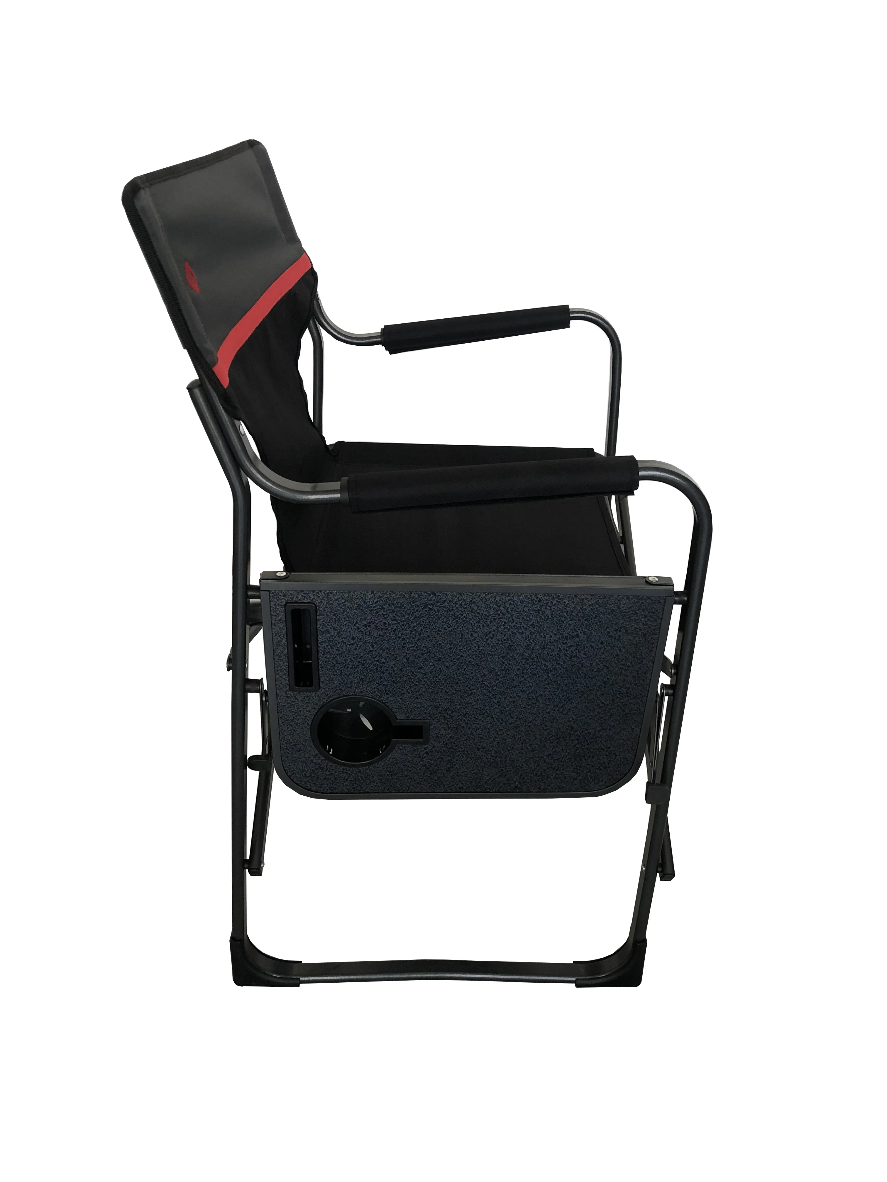 
oversize aluminum outdoor Portable Director Chair Lightweight Folding Camping arm Chairs with side table 