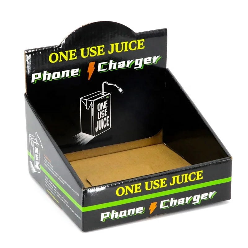 Custom Retail Paper Shelf Ready Display Packaging Box for toy POS Cardboard Corrugated Tear Away Box