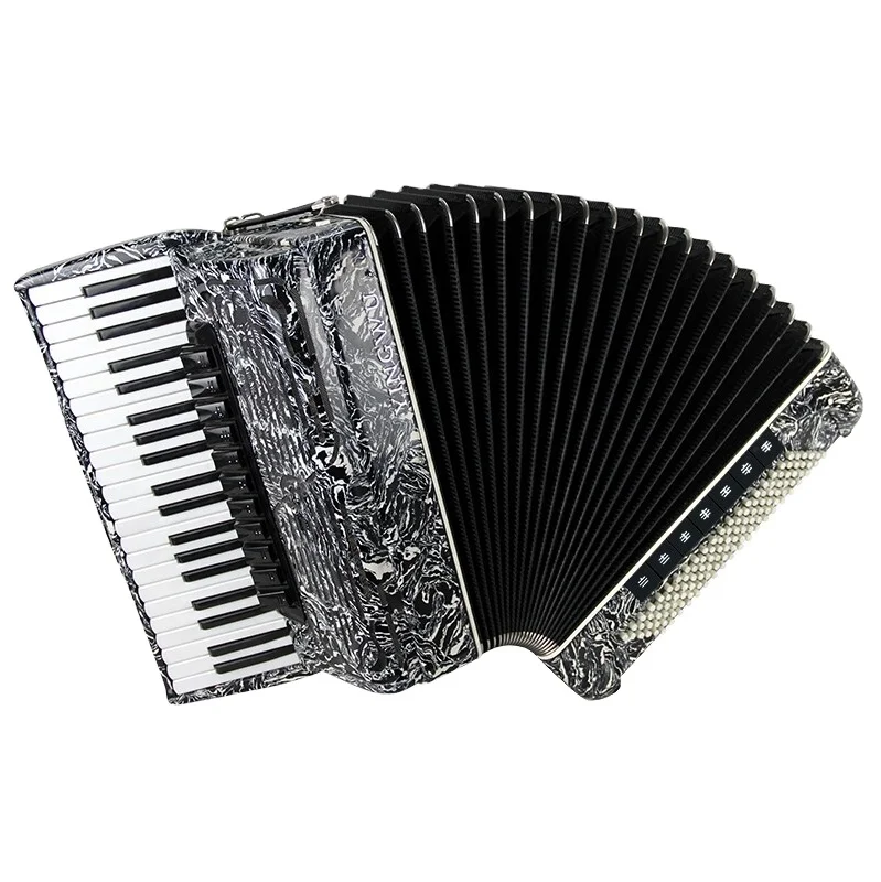 41-key 120BS four-row spring professional test playing piano musical instrument marbled YINGWU accordion