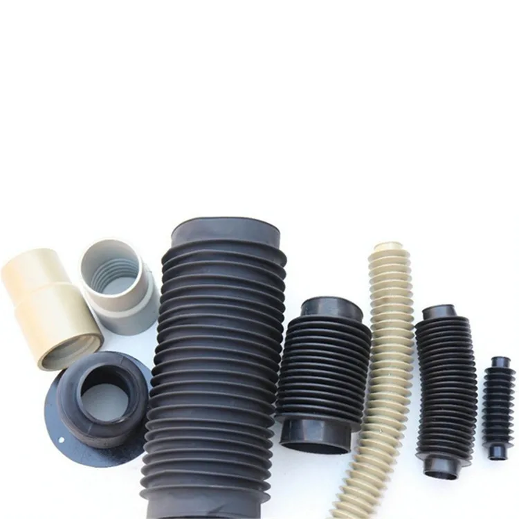 customized flexible accordion thread rod rubber cylinder type dustproof protective bellows covers for hydraulic cylinder
