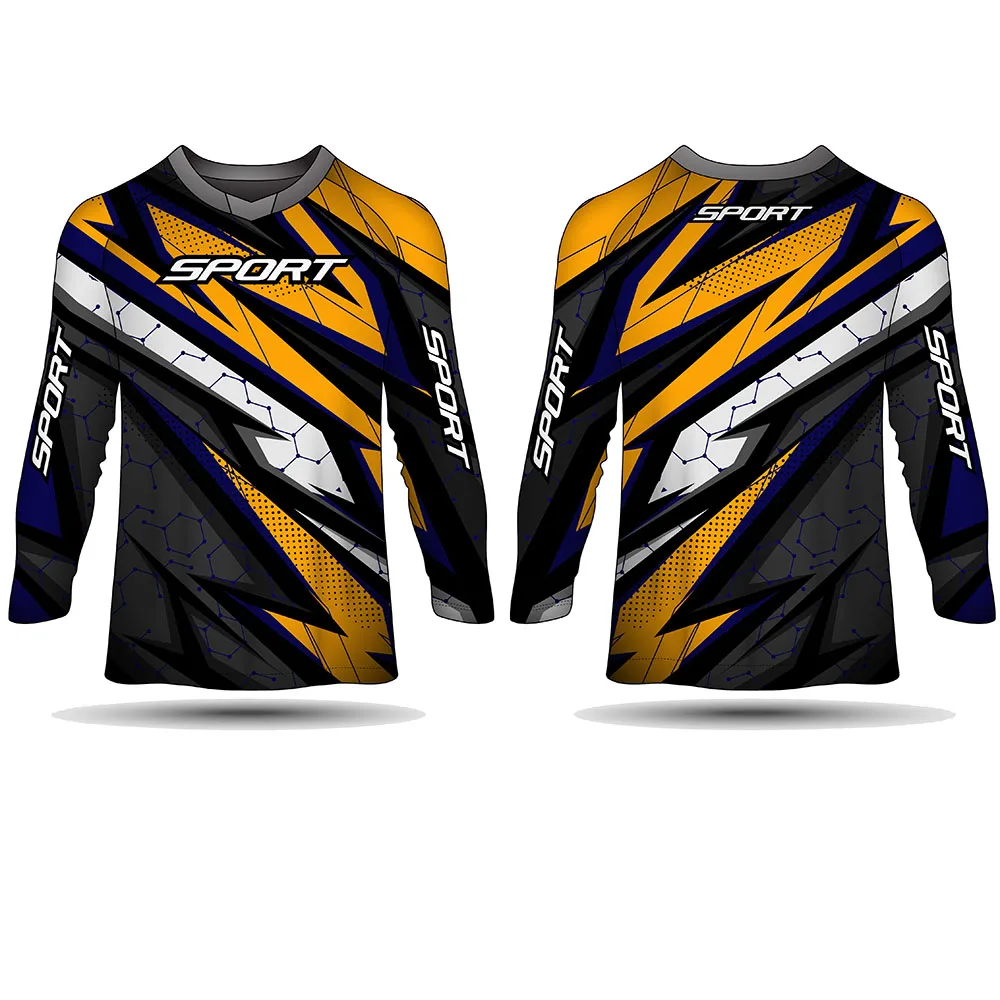 1301 Customize Motorcycle Auto Racing Wear Jersey Long Sleeve Top T-Shirt Motorcycle Clothing Causal Motocross Jersey