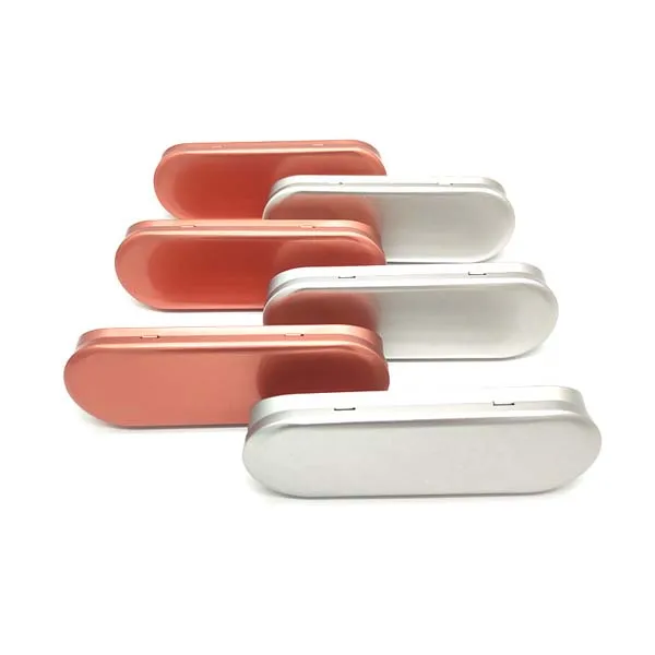 Wholesale Recyclable Round Custom Fountain Pen Gift Metal Pencil Case Tin Box