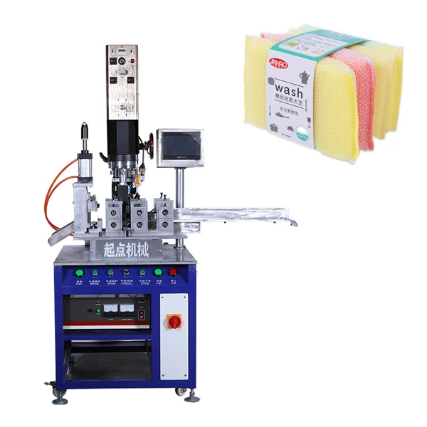 Kitchen sponge scouring pad automatic cutting making machine