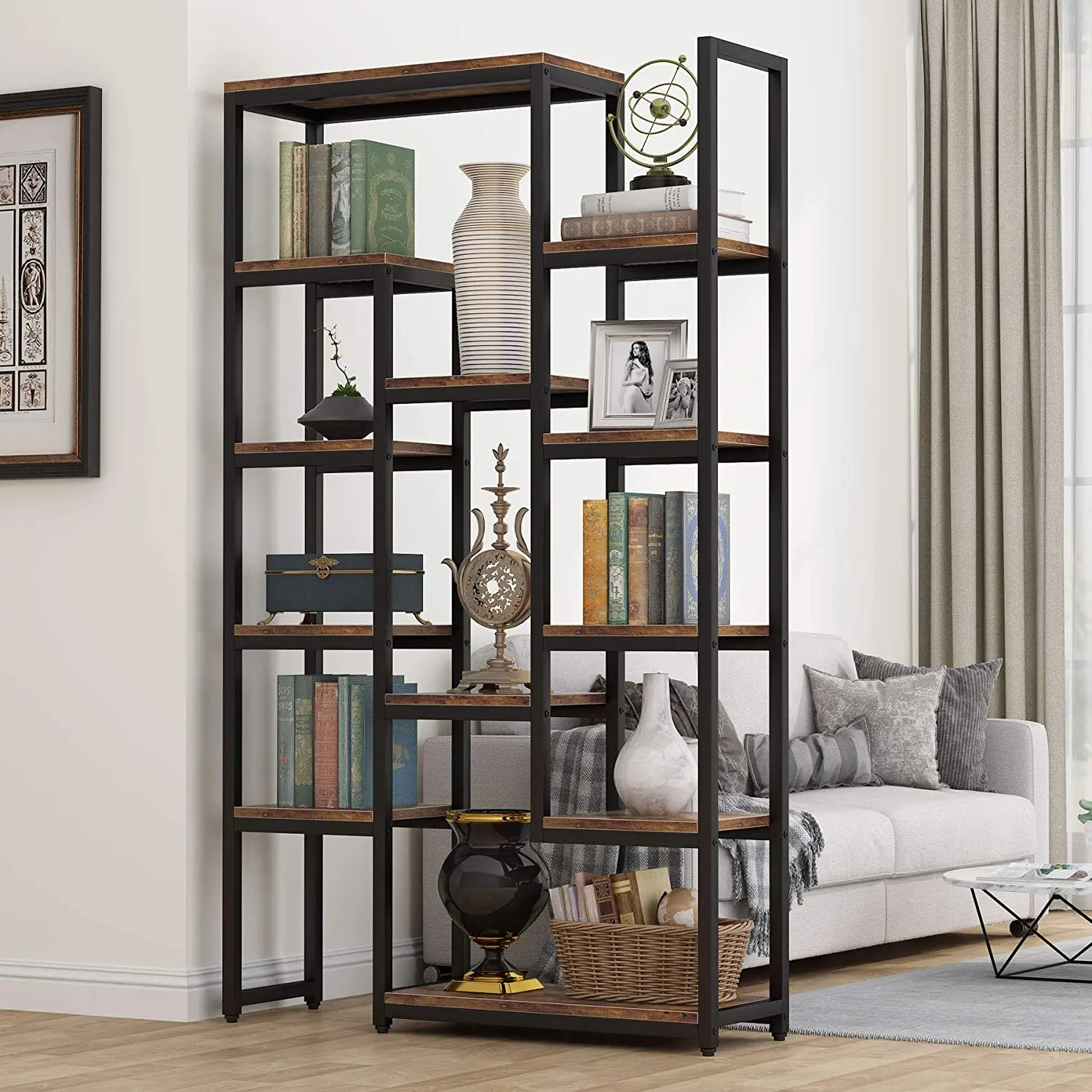 Деревянная Штабелируемая необычная книжная полка для магазина