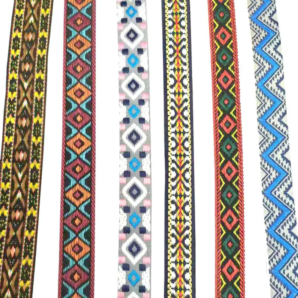 Nation style custom jacquard webbing anyaman / strap for 20mm