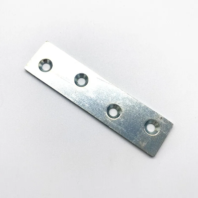 
Metal Furniture Hardware Flat Planar Brackets Repair Fixing Corner Brace Straight Mending Plates 