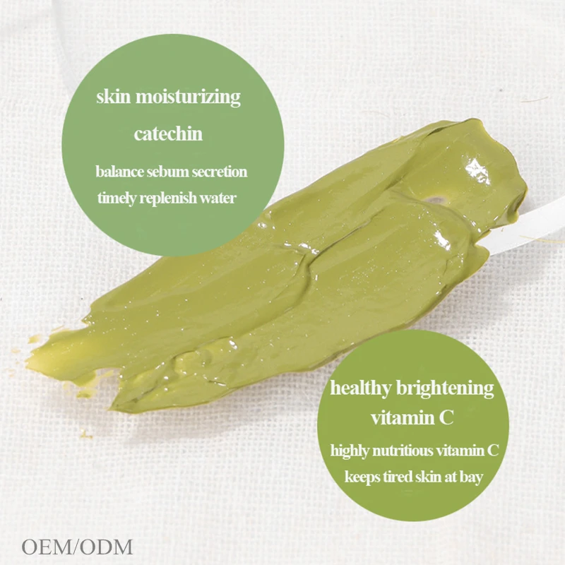 Acne Removal Moisturizing Clean Anti aging Green Mask for Hydrating Gently cleansing Acne Blackhead Face Care Product