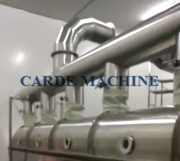 Vegetable hemp bee pollen vibrating fluid bed hot air dryer drier drying machine