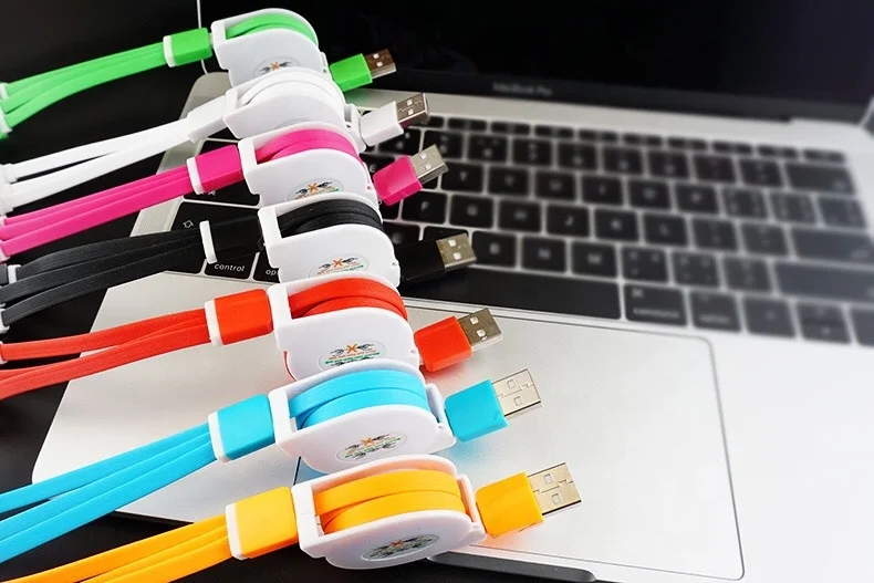 Hot Selling New Arrival  3 in 1 Fast Charging Type C Cable  Retractable Type  C Cable  USB  Cable for Android IOS and Type C