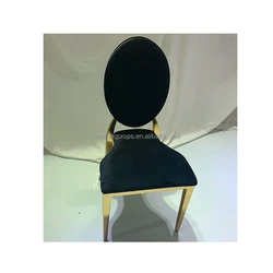 Wholesale wedding party vents luxury stainless steel pu pads chair for events