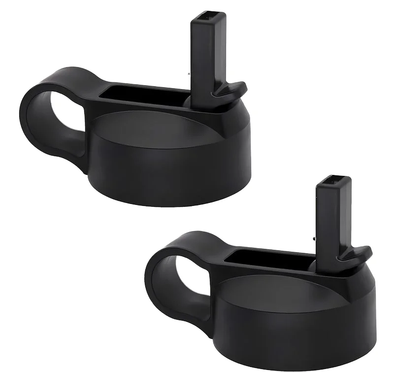 Hydro Wide Mouth 12oz-64oz PP Water Bottle Straw Lid for Gym & Camping Vacuum Flask Compatible