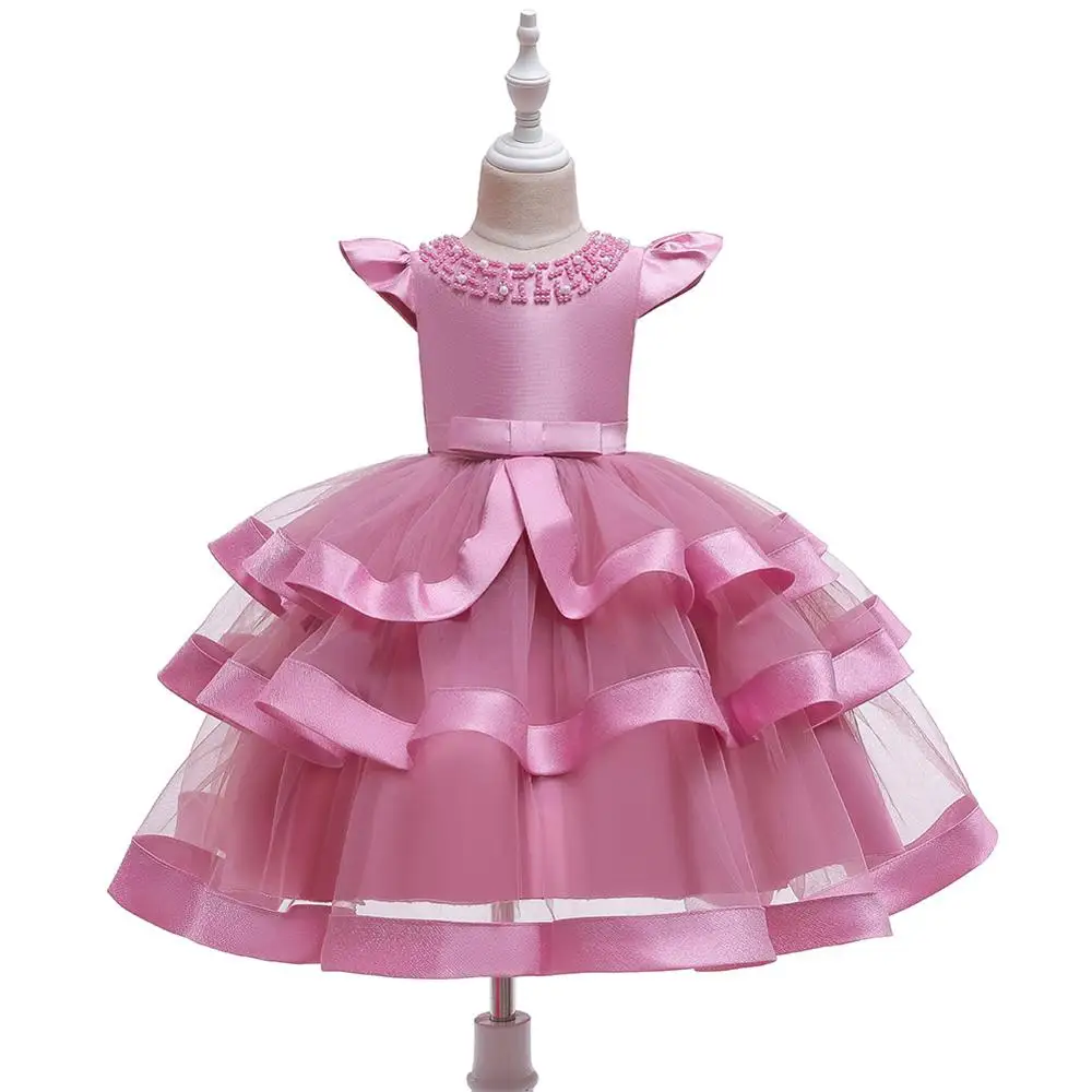 
fall 5 years boutique princess kids clothing baby evening party children wears girls dress 